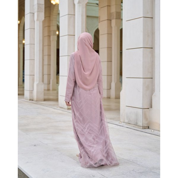 Abaya Lace Cassidy  - Dusty Rose - Image 2