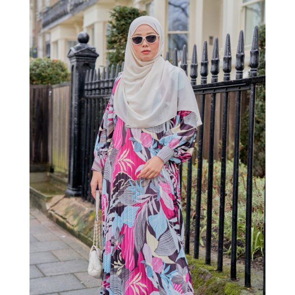 Dress Pleated Nottinghill - Yuri Sangria - Image 3