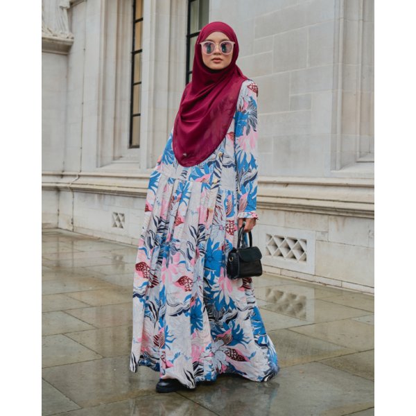 Dress Pleated Paddington - Flore Cobalt - Image 3