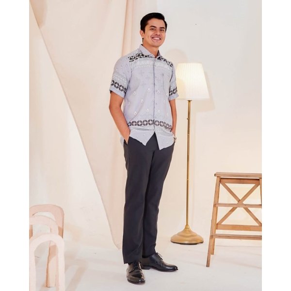 Kurta Short Sleeves Elma - Mauve Grey - Image 2