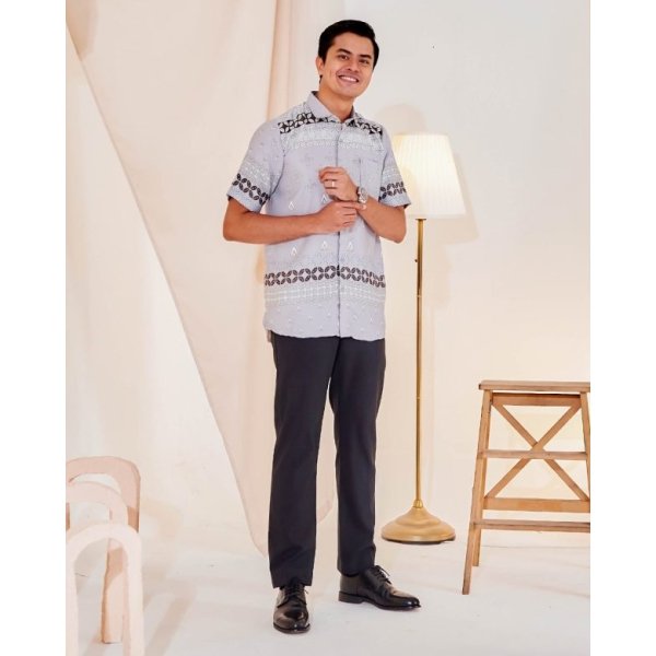 Kurta Short Sleeves Elma - Mauve Grey - Image 3