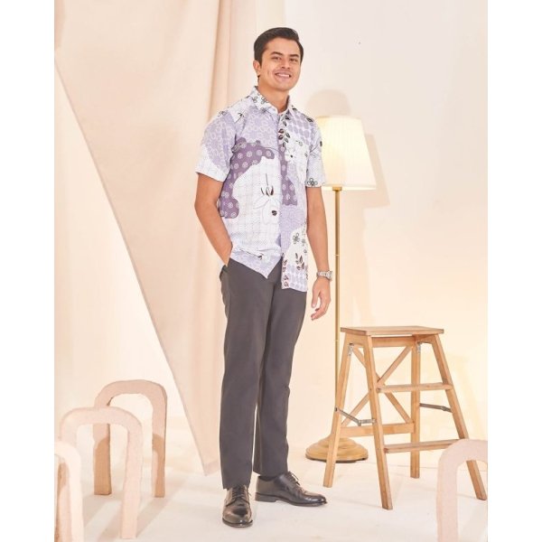 Kurta Short Sleeves Ezre - Periwinkle Blue - Image 2
