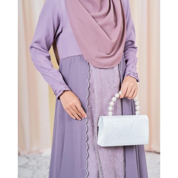 Dress Lace Sulam Rozana - Radiant Puce - Image 2