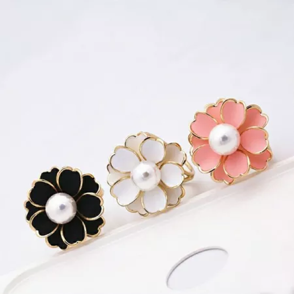 Tuding Ring Brooch White - Image 2