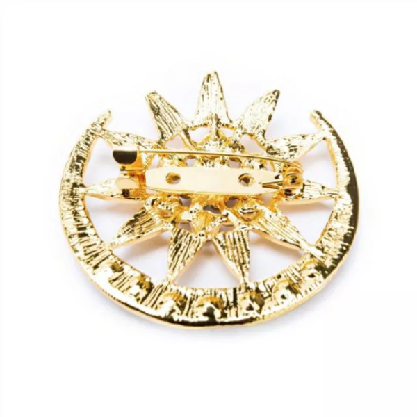 Gold Moon and Star Pin - Image 2